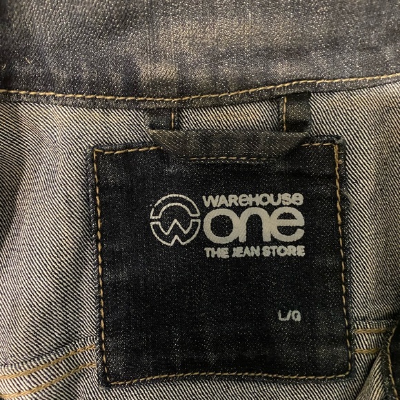Warehouse One Dark Blue Denim Jacket - Picture 2 of 3